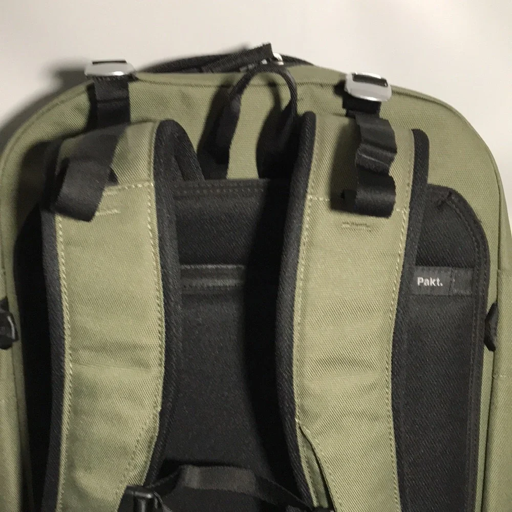 Pakt x Chase Reeves Army Green Travel Backpack Has Sling / Hip Strap